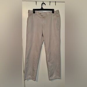 Peter Millar Khaki Flat Front Chinos 35x30